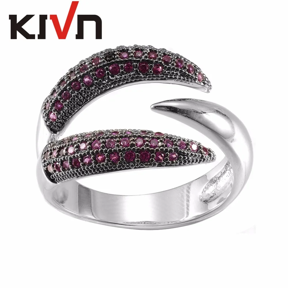KIVN женские модные ювелирные изделия Роскошные Проложить CZ кубический цирконий