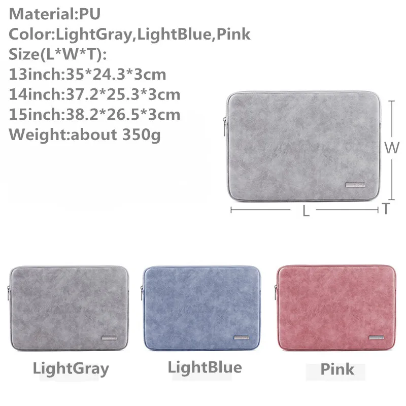 Jacodel PU чехол для ноутбука 14 дюймов Macbook air 13 pro 15 мягкий 3 Macbook|Сумки и чехлы