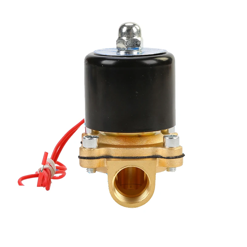 DN25 1 ''AC220V/110 V DC24V/12 V Нормально закрытый Электрический электромагнитный клапан из алюминиевого сплава с двумя позициями для воды, нефти и газа