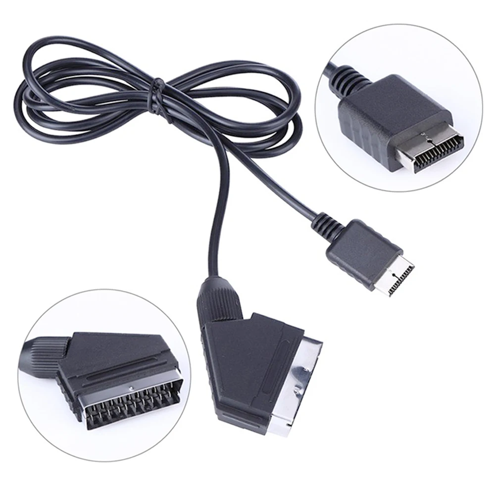 Кабель Scart RGB 1 8 м аудио-и видеокабель AV для воспроизведения 2 3 PS1 PS2 PS3 | Электроника