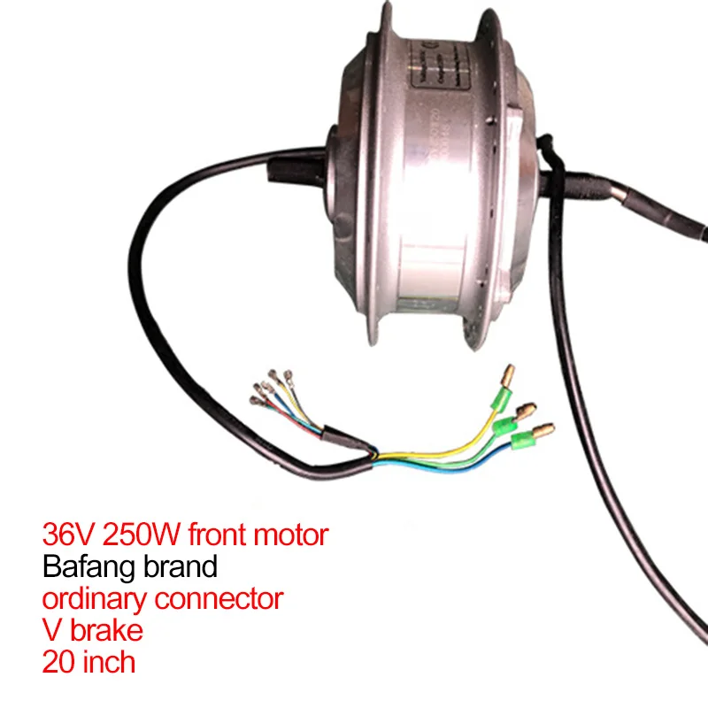 Bafang 36V250W Front BAFANG Электрический мотор для велосипеда велосипед бесщеточный Планетарная втулка задний привод V диск тормоз на электрический двигатель колесо для электровелосипеда E-Bike колеса - Цвет: Bafang 36V250W Front