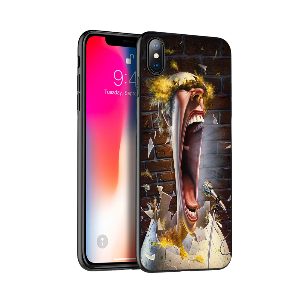 black tpu case for iphone 5 5s se 2020 6 6s 7 8 plus x 10 case silicone cover for iphone xr xs 11 pro max mark fredrickson art free global shipping