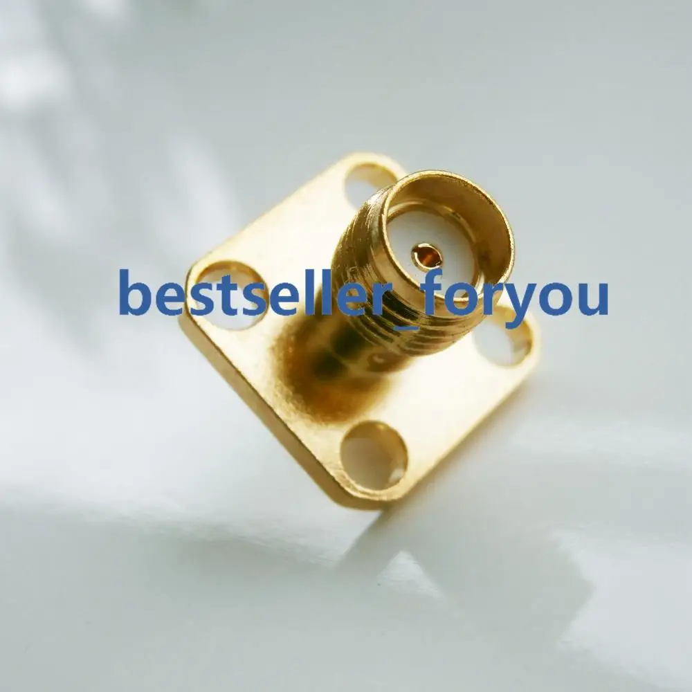 

1x SMA Female Chassis Panel Mount 4 Hole Flange deck Solder RF Connector