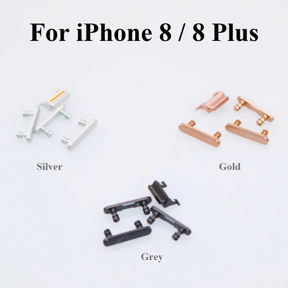 Новый лоток для Sim карты ChengHaoRan iPhone 8 8Plus переключатель громкости вибрации кнопка