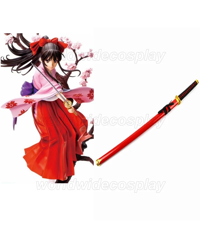 Женский косплей-меч Shinguuji Sakura Бесплатная доставка на Хэллоуин и Рождество |