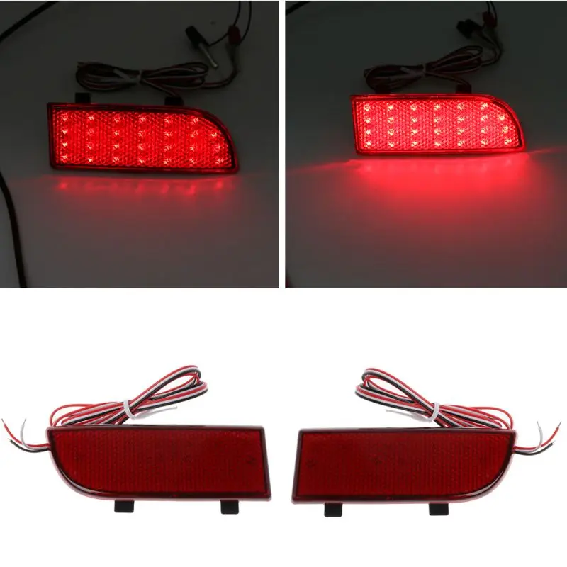 Reflector de parachoques trasero para coche, luces LED de freno traseras antiniebla para Mercedes Benz Vito Viano W639 2003-2014, 2 unidades