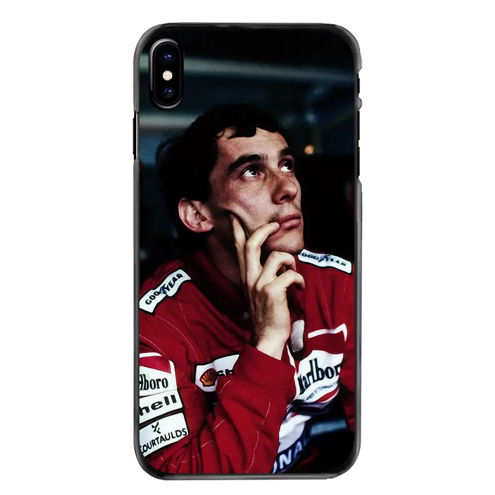 Айртон Сенна гоночный логотип Art аксессуары телефон оболочки чехол для Iphone 4 4S 5 5S