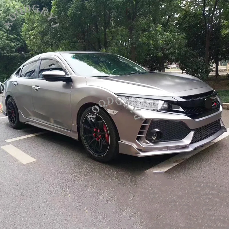 Неокрашенная модификация автомобиля обновление TYPER стиль конверсионный комплект кузова для Honda 10th Gen Civic 4DR SEDAN- автомобильный Стайлинг