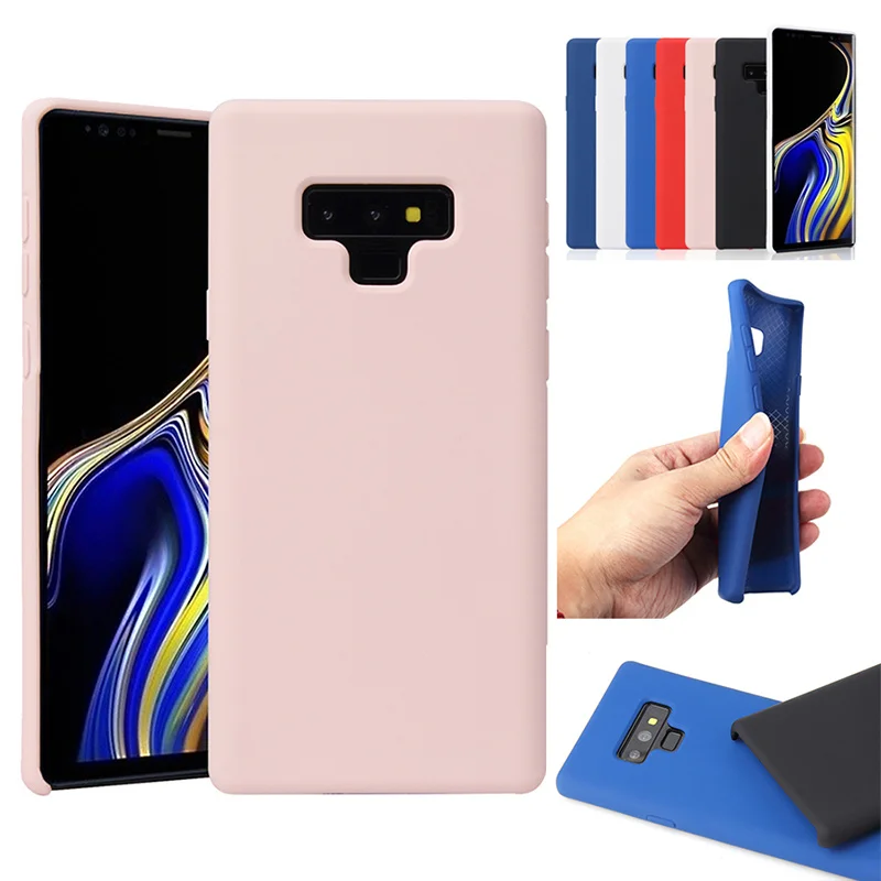 Мягкий Оригинальный Стильный силиконовый защитный чехол для Samsung Note 9 8 S9 S8 S7 Plus J4 J6