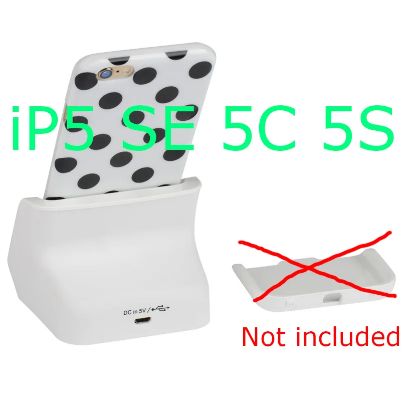 White iphoneSE 5 5S Американские запасы/Синхронизация данных USB Зарядное устройство Док-станция Подставка для зарядки док-станция для iPhone 5 5S 5c SE 6 6S 7 8 Plus - Цвет: White iphoneSE 5 5S