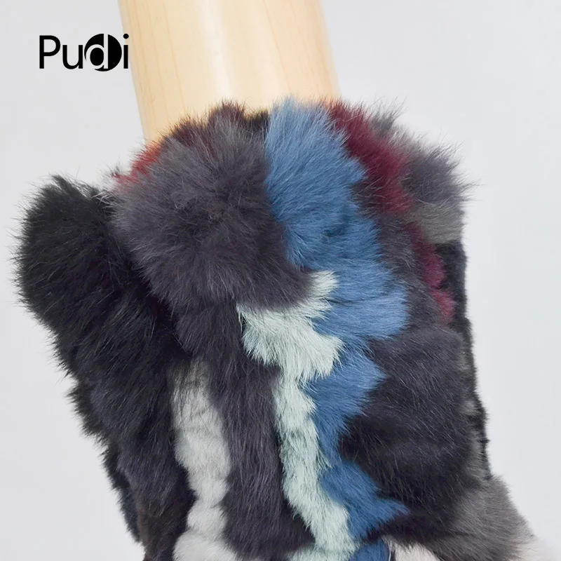 Pudi GL842 перчатки из натуральной кожи для девочек зима 2018 Новые с натуральным мехом