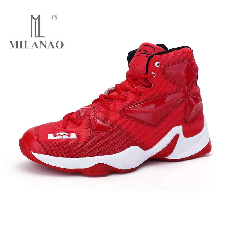 2017 MILANAO Мужчины Ботинки Баскетбола оригинальные Профессиональные Баскетбольные