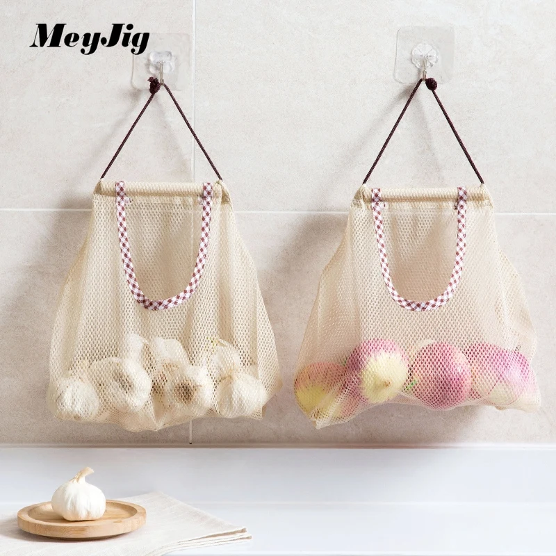 Meyjig висит Кухня мешок для мусора хранения картофеля Сортировка сумка