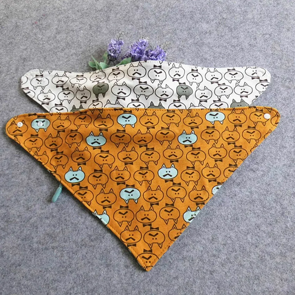LONSANT Toddler Baby Bib Newborn Cartoon Cat print Pinafore Infants Saliva Towel Boys Girls comfy cotton | Детская одежда и обувь