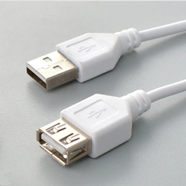 Белый 150/100 см USB удлинитель супер скорость USB 2,0 кабель мужчин и женщин расширение зарядки синхронизации данных кабель удлинитель шнура шнур - Цвет: Белый