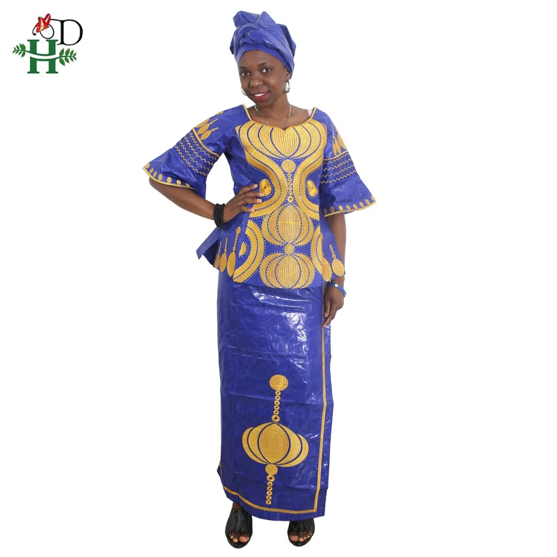H&ampD african women outfit suits bazin dashiki clothes for africa clothing embroidery skirt two piece set jupe africaine | Тематическая