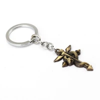 fullmetal alchem keychain cross charm key chain hot anime key ring key holder chaveiro jewelry
