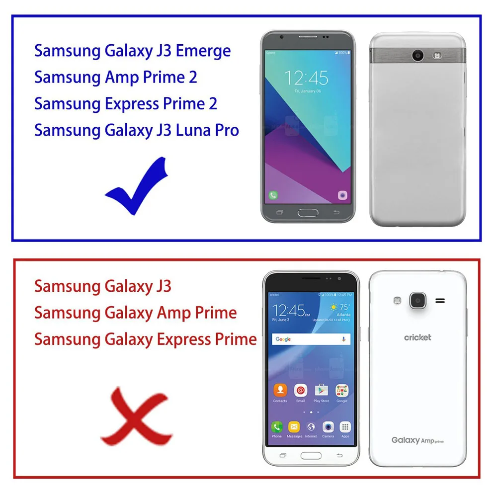 Двухслойный матовый защитный чехол для Samsung Galaxy J3 Emerge/J3 2017/J3 Prime/J3 Luna Pro/Eclipse/Express Prime