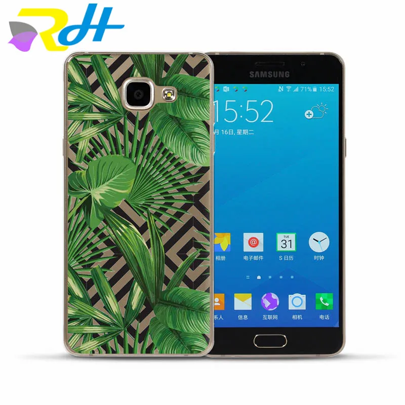 For Coque Samsung Galaxy S6 S7 Edge S8 Plus J5 A3 A5 2016 A520 2017 G530 cover Stickers Cactus plantain leaves series | Мобильные