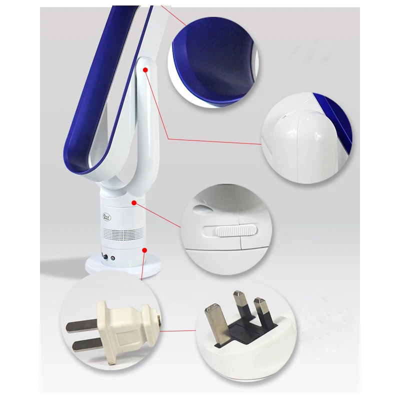 Электрический вентилятор без пузырьков для очистки воздуха ультра тихий