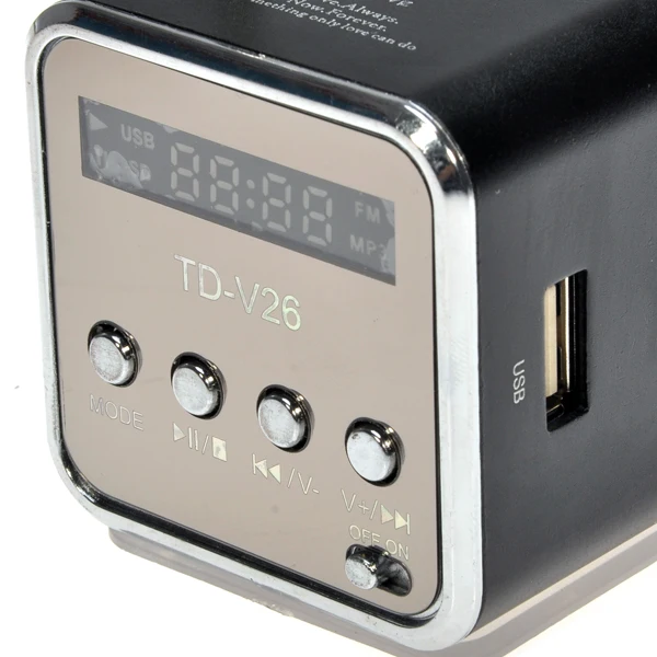 Высококачественная компактная Портативная USB колонка из алюминиевого сплава