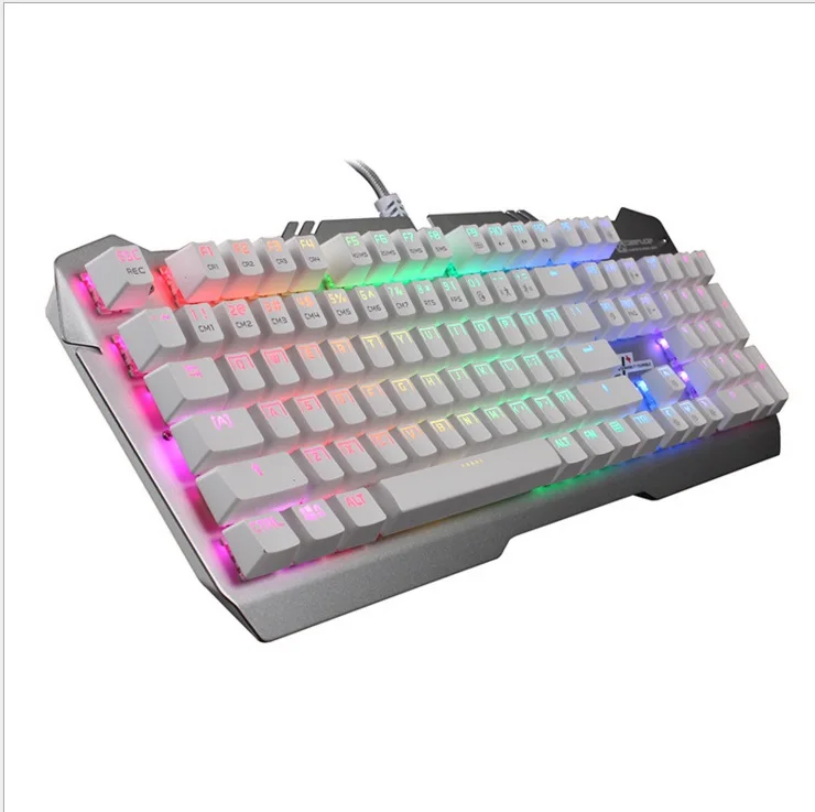 TEAMWOLF Vodstorm RGB светильник CIY механическая клавиатура 104key Черный Синий