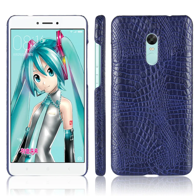 Case For Xiaomi Redmi Note 4 4X Vintage Crocodile PU Leather cases 3 3S Pro Prime 3X 4A Hard Back Cover |