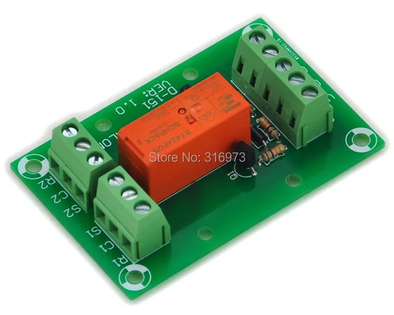 Bistable/фиксация DPDT 8 Amp модуль реле мощности DC5V катушка RT424F05 | Электронные