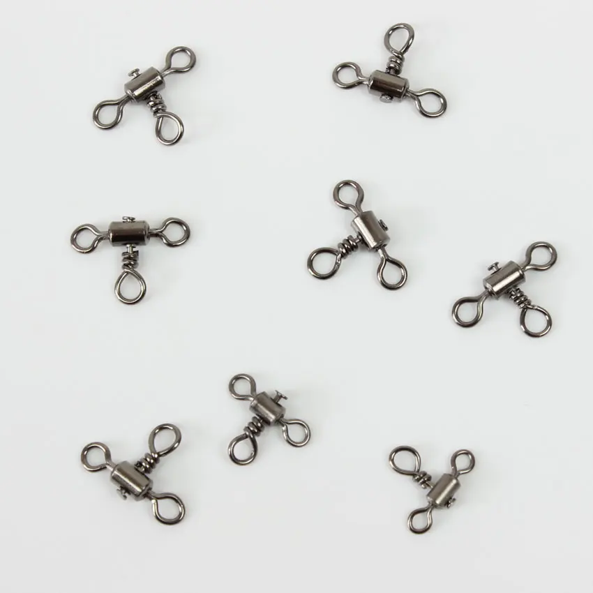 50 шт./лот океан рыболовное судно поворотный 3 сторонний выход крестообразный