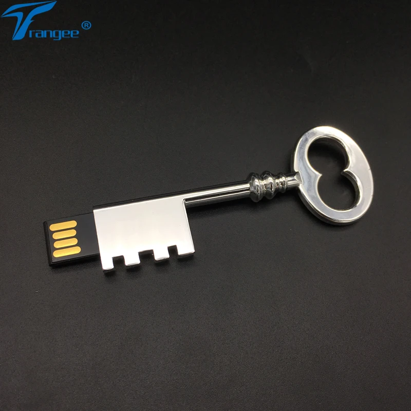 Флэш накопитель Trangee 4 ГБ 8 16 32 серебристый металлический флэш флешка USB 2 0|memory stick