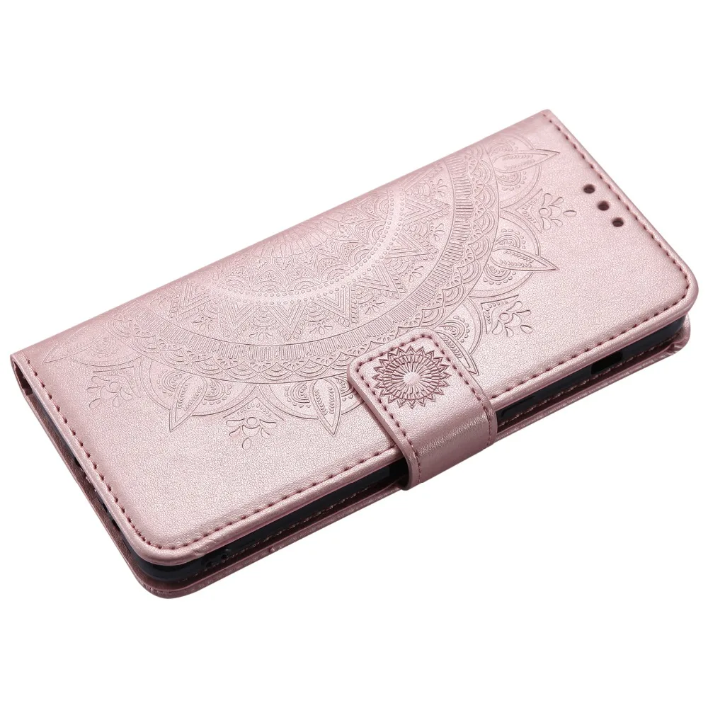 Retro Embossed Datura Flower Flip Leather Cover Case For Samsung Galaxy A3 A5 J3 J5 J7 2017 2016 Prime 2015 A8 Plus J2 Pro 2018 | Мобильные