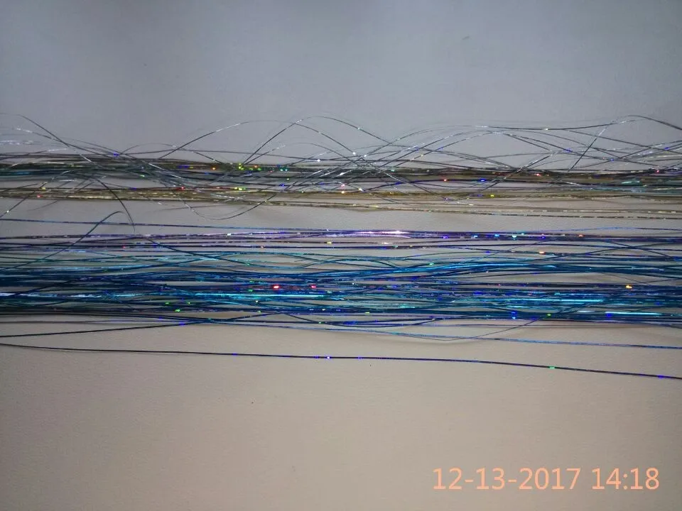 Лазерная вспышка 7color шелковое наращивание волос 7 упаковок волос украшение для волос СИНТЕТИЧЕСКОЕ Наращивание волос пиральные радужные волосы