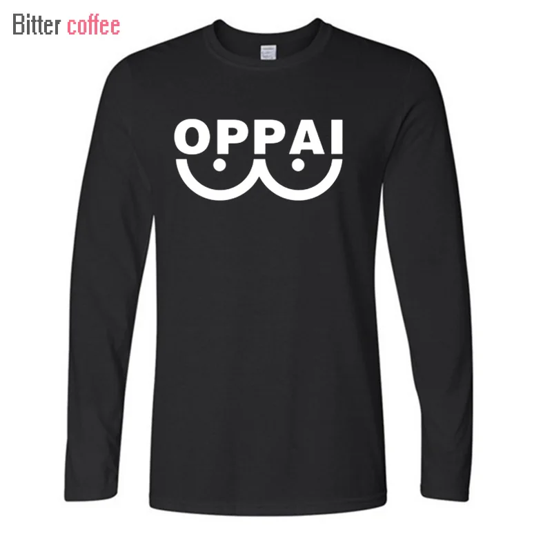 

Autumn Winter Hot Sale Man Anime Oppai T Shirts Men Style Long Sleeve Cotton Cartoon Clothing Sweatshirts T Shirt XS-XXL