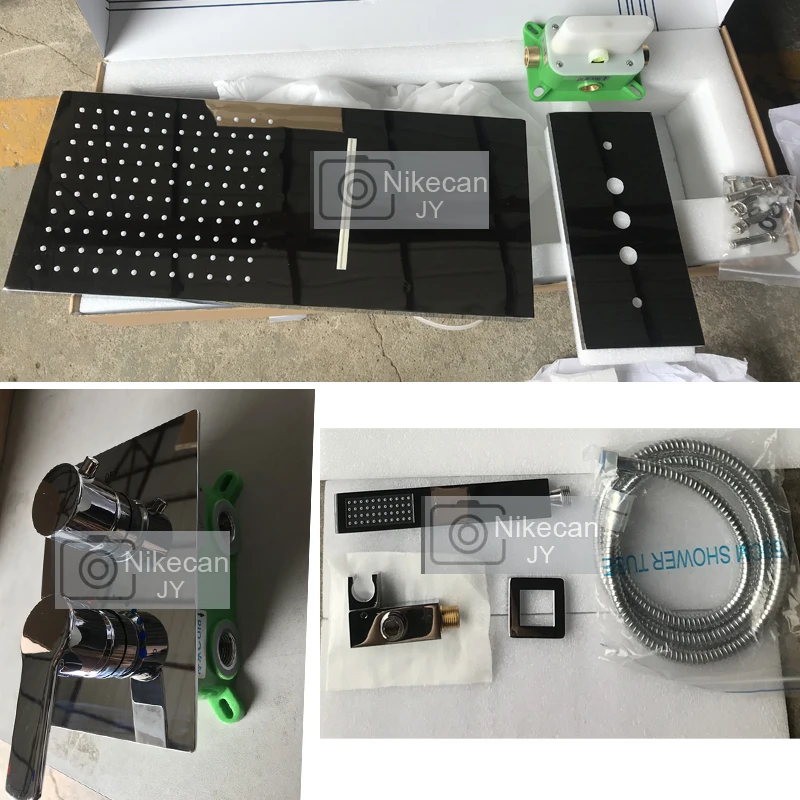 

Bathroom Shower Set Wall Mounted Shower head Rain Douche Waterfall Showers Massage Shower Panel Modern Faucets Overhead Bath