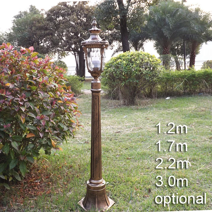 Уличный светильник в Европейском стиле садовый дорожный фонарь с удочкой