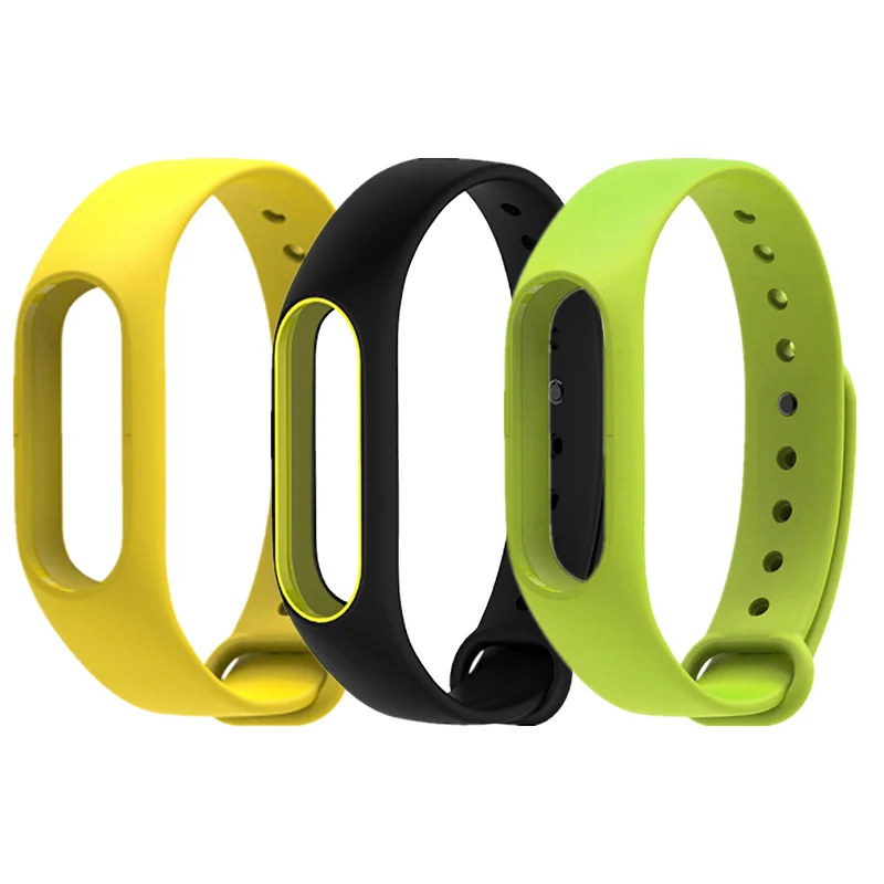Для Xiaomi mi Band 2 ремешок замена аксессуары для смарт-браслета двухцветный mi band 2 Браслет ремешок mi 2 силиконовый ремешок