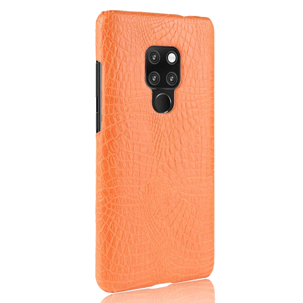 Жесткий чехол из искусственной кожи с текстурой крокодиловой кожи для huawei mate 20X20 pro 20lite 2 9lite pro 8 10lite mate SE 9 mate 7 mini