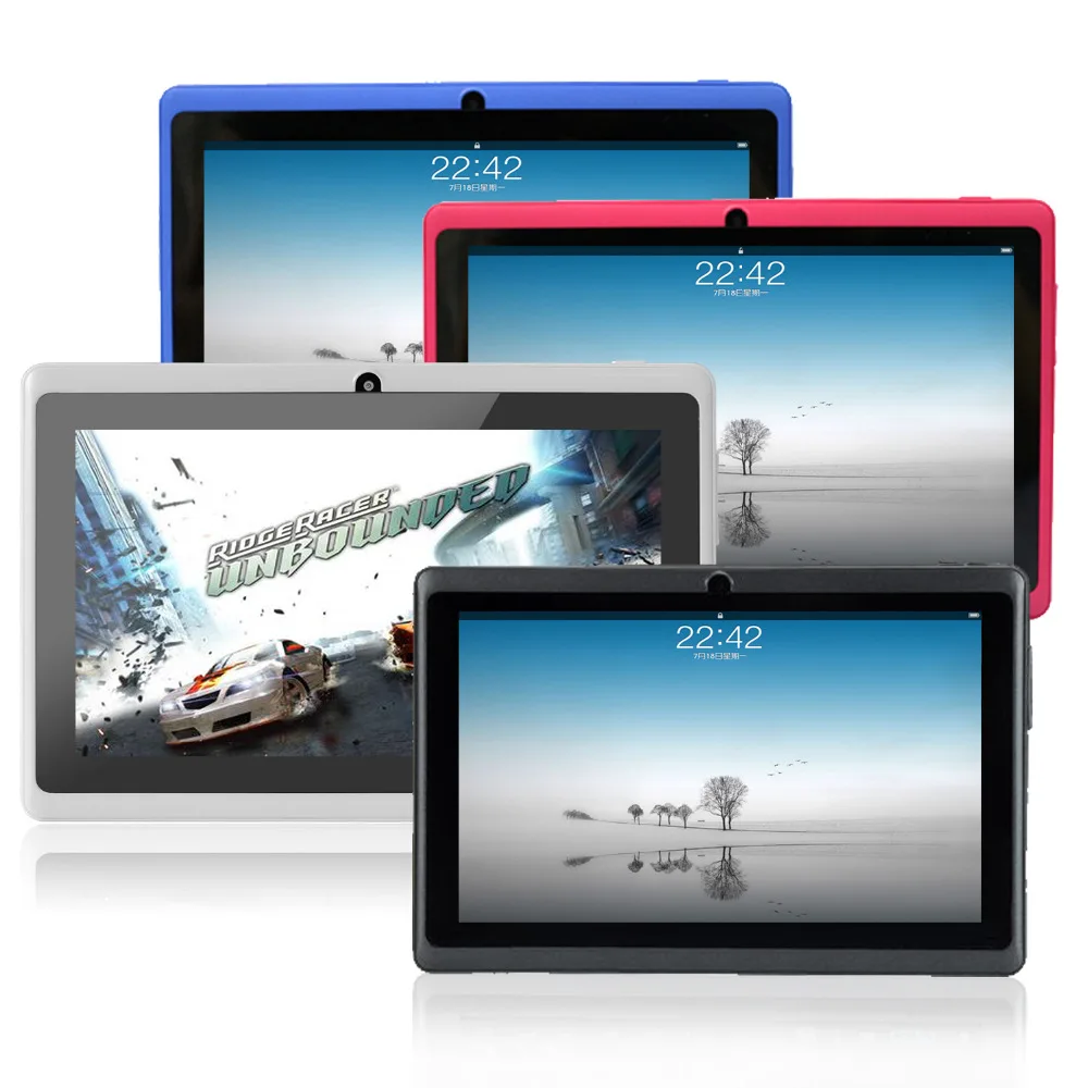 YUNTAB Q88 7 дюймов Android tablet pc Allwinner A33 DDR3 512 МБ Встроенная память 8 ГБ Wi-Fi Quad core двойной