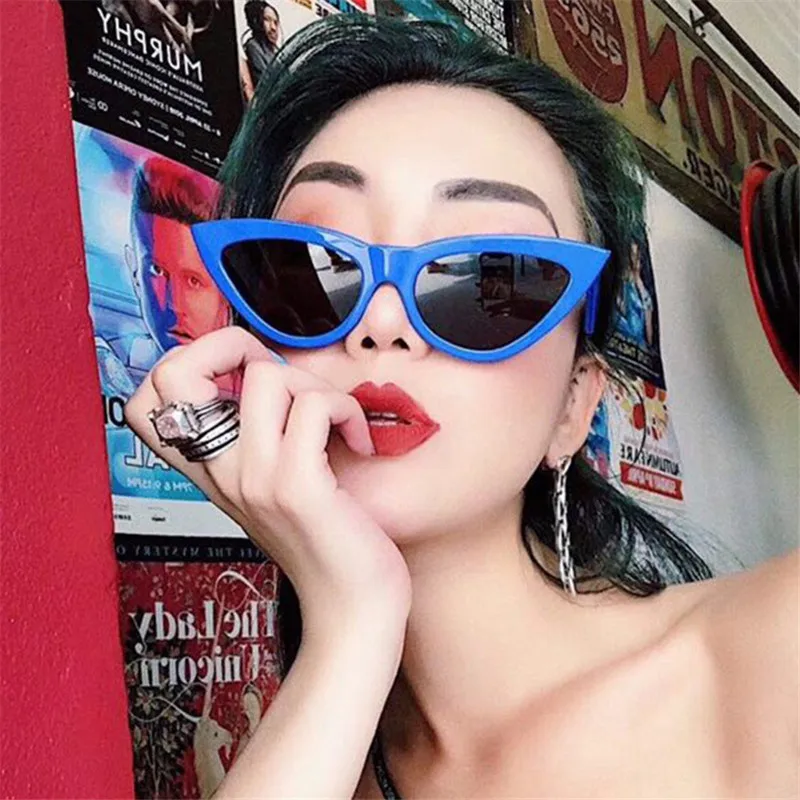 

Brand Design New Fashion Cat Eye Woman Sunglasses Personality Small Frame Sunglasses Women Retro Cat Eye Sunglasses 4823
