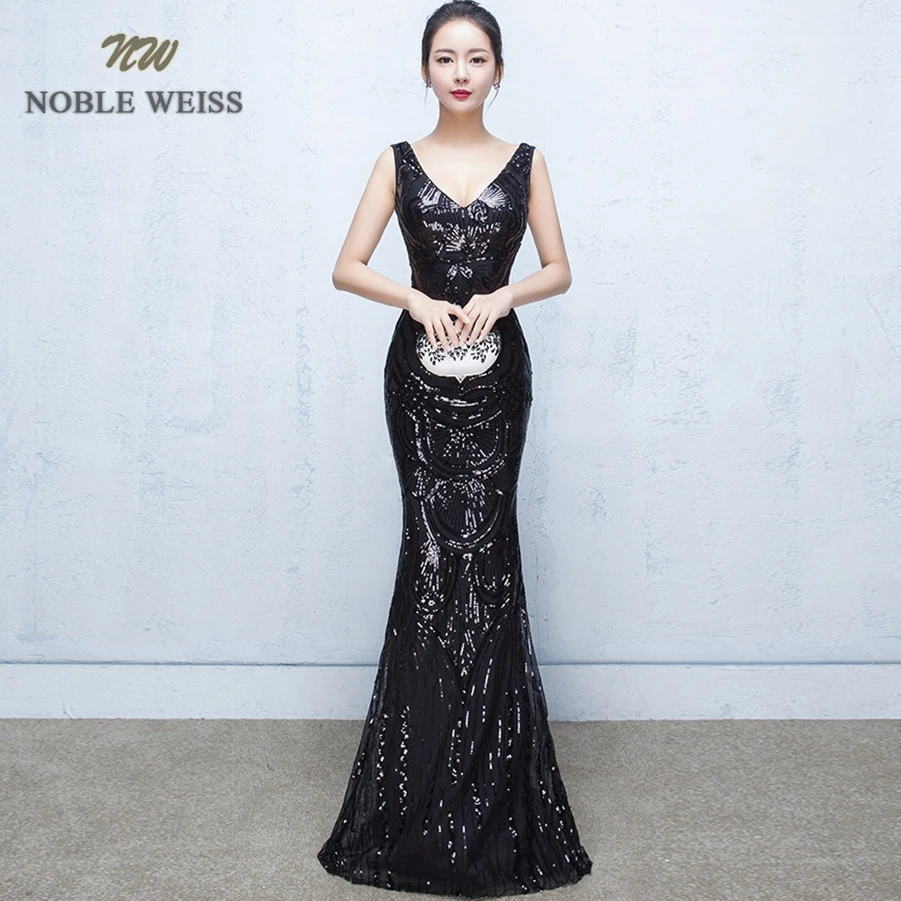 Вечерние платья 2021 сексуальное платье с v образным воротом Русалка Цвет: