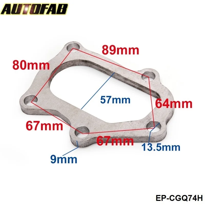 Для subaru Turbo Outlet фланец для Downpipe 9 мм из нержавеющей стали TD04 AF CGQ74H|downpipe flange|flange