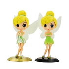 2 шт. 16 см Q Posket Tinkerbell фигурки с основанием принцессы Tinker Bell ПВХ экшн-Фигурки игрушки модели для детей Подарки