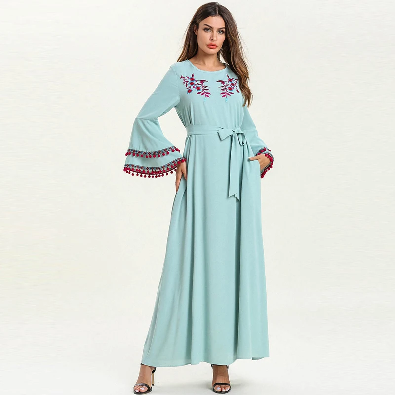 Kaftan Abaya Dubai Indonesia Turkey Islam Hijab Muslim Dress Abayas For Women Jilbab Caftan Elbise Ramadan Robe Islamic Clothing |