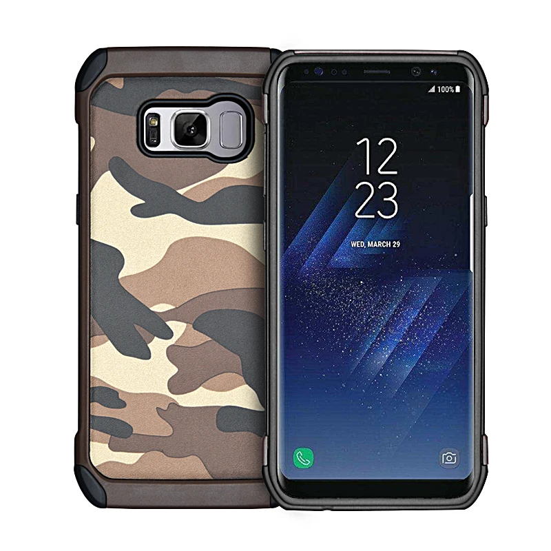 Camouflage Phone Case for Samsung galaxy s8 funda coque hoesje army camo shockproof cover S8 plus kryt tok etui kilif carcasa | Мобильные