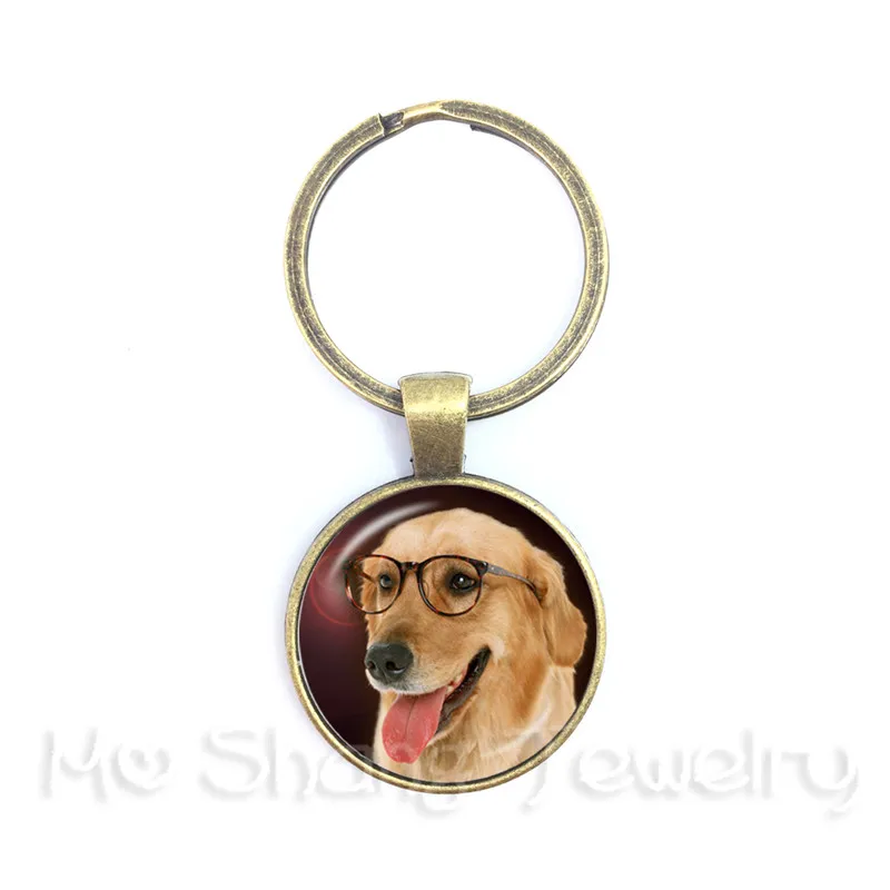 Dog Lover KeyChain 25mm Round Glass Dome Animal Handmade Fashion Key Rings Holder Creative Dogs Gift | Украшения и аксессуары