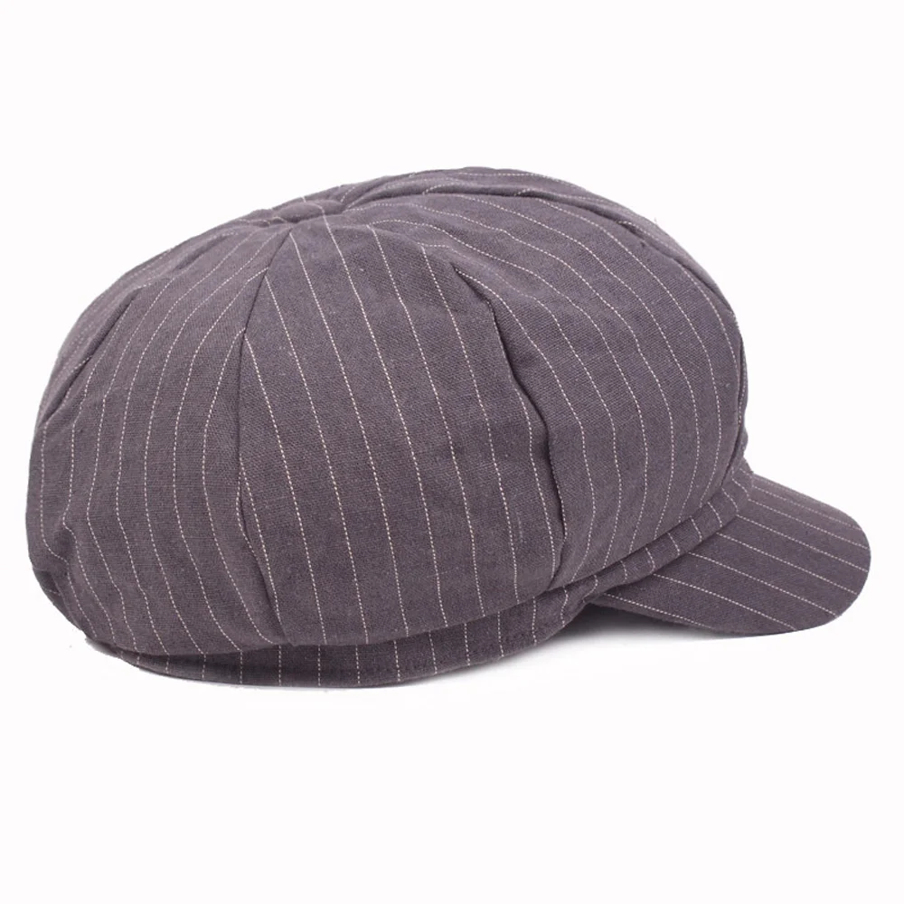 Men's Cotton Gatsby Newsboy Hat Cabbie Golf Driver Cap Peaky Flat Hats CSHAT0515 |