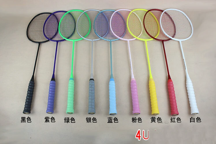 Ракетка для бадминтона из 100% углеродного волокна 1 шт. бесплатная доставка OEM 4U 82 г