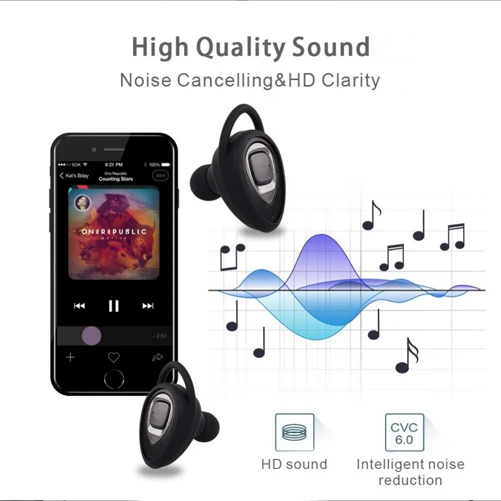 Sago K5S TWS Bluetooth 4 1 наушники Dual Mini True беспроводные стерео звуковая гарнитура громкой