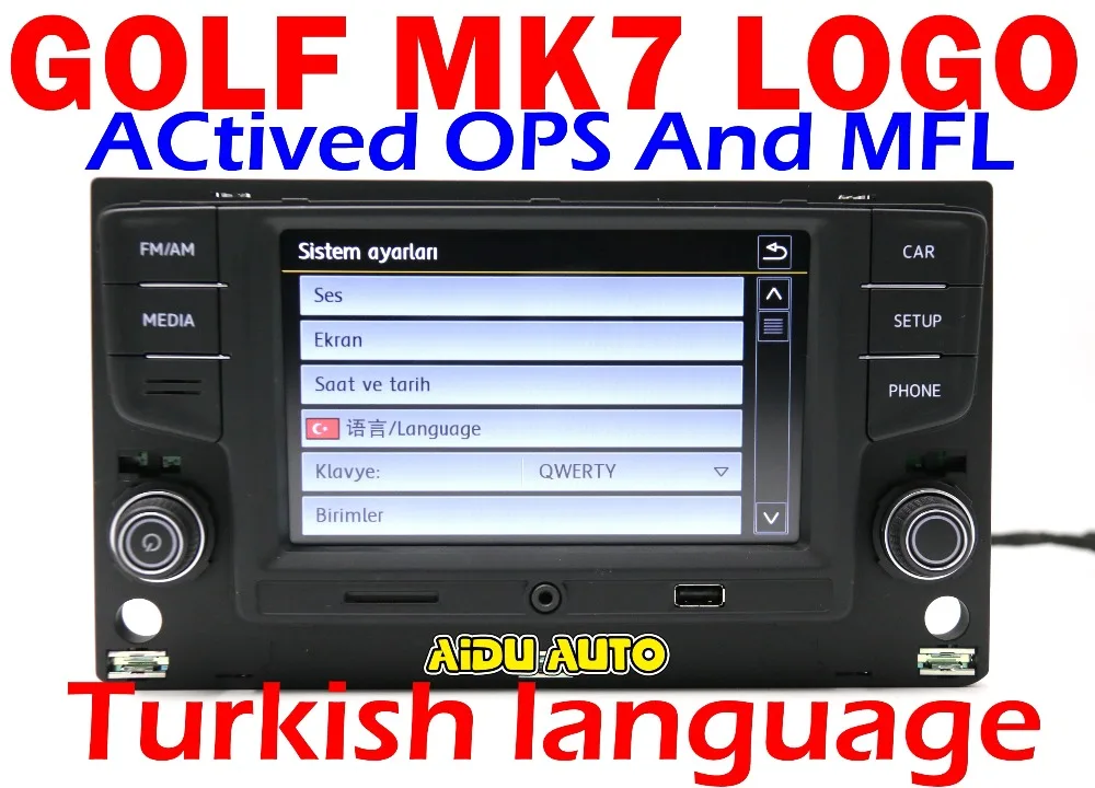 AIDUAUTO для VW Golf 7 MK7 VII Passat B8 6," MIB радиоприемник с поддержкой Bluetooth 280 B