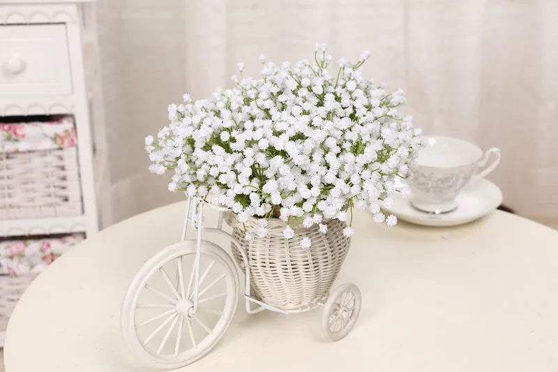 6pcs short star sky 11 голов настоящие латексные цветы искусственные розы Букет Флорес искусственные для свадебного украшения вечерние украшения для дома - Цвет: 6pcs short star sky
